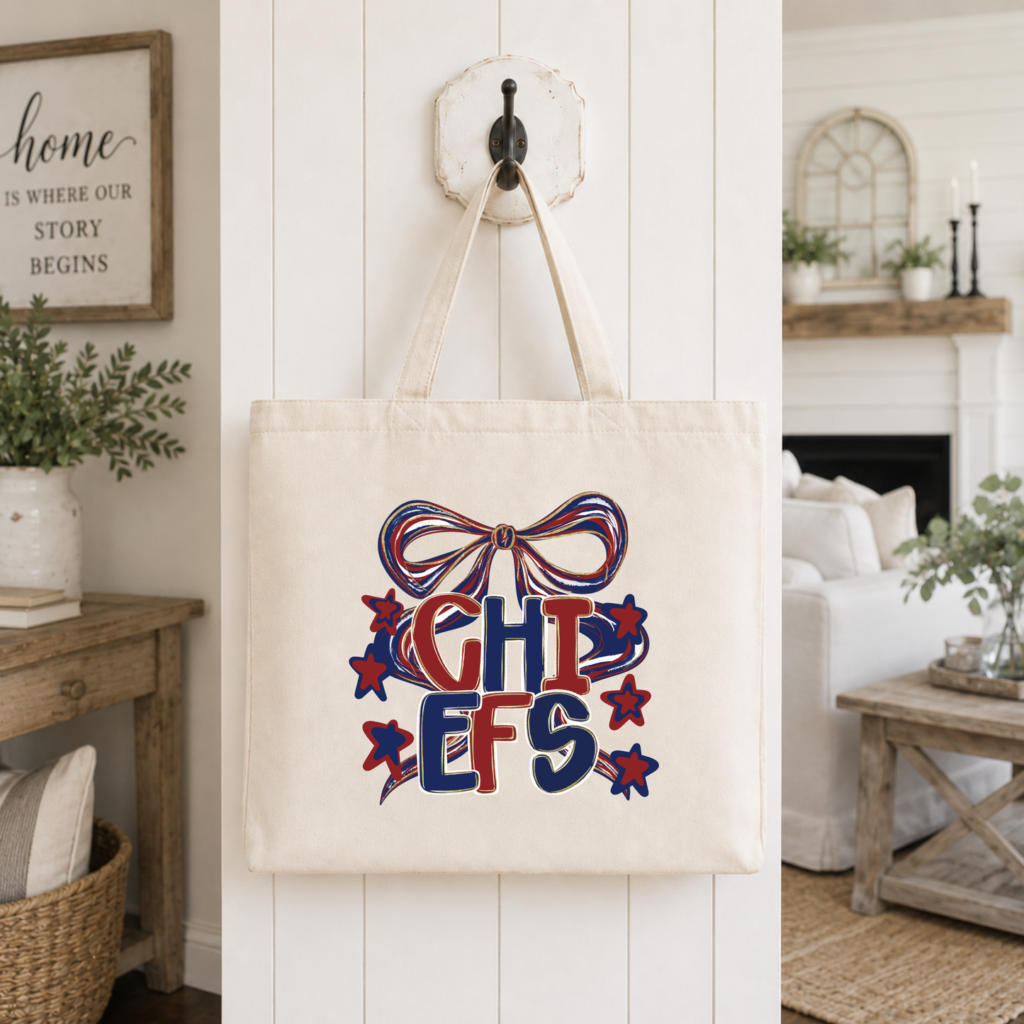 Preppy Chiefs Tote Bag