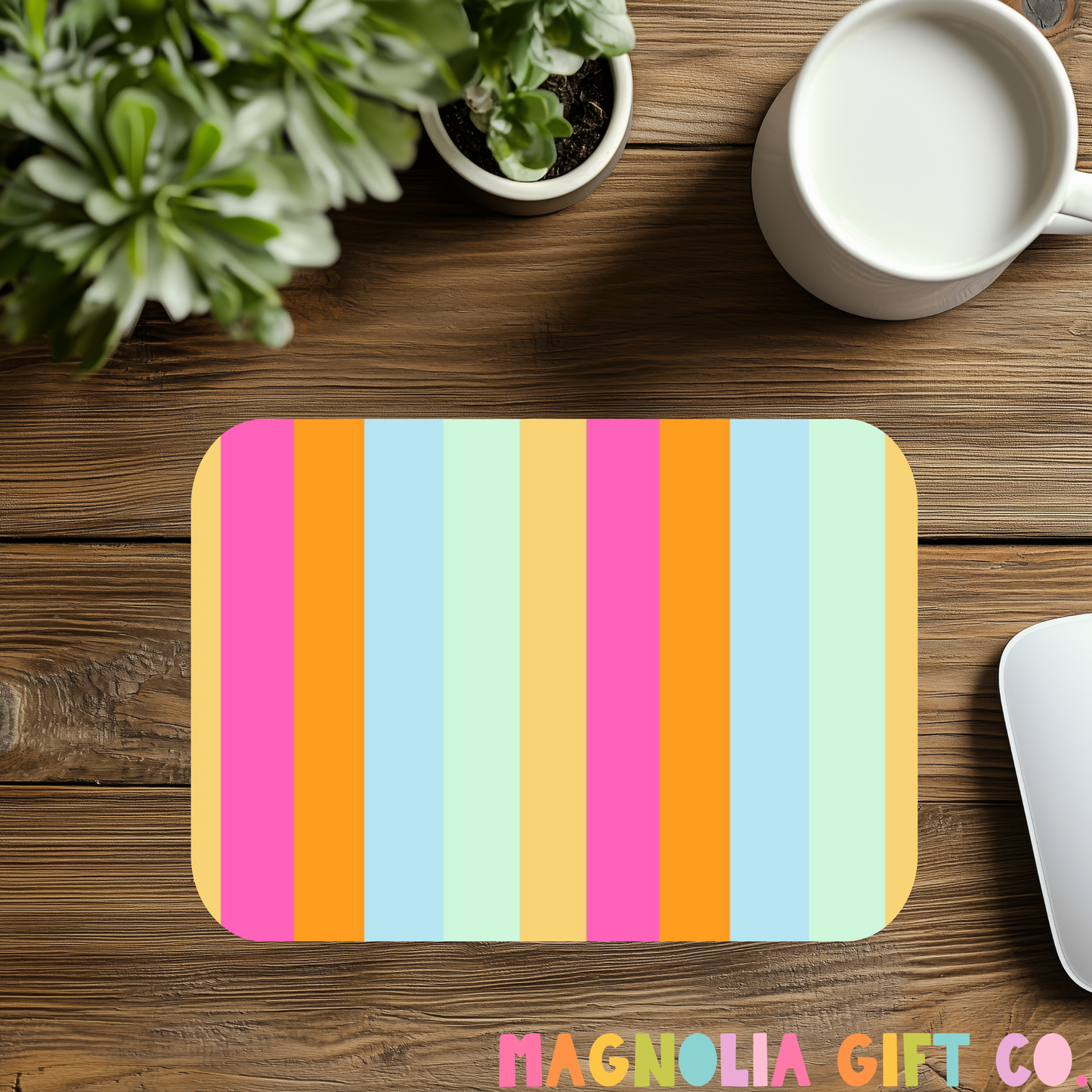 Bright Stripes Mousepad