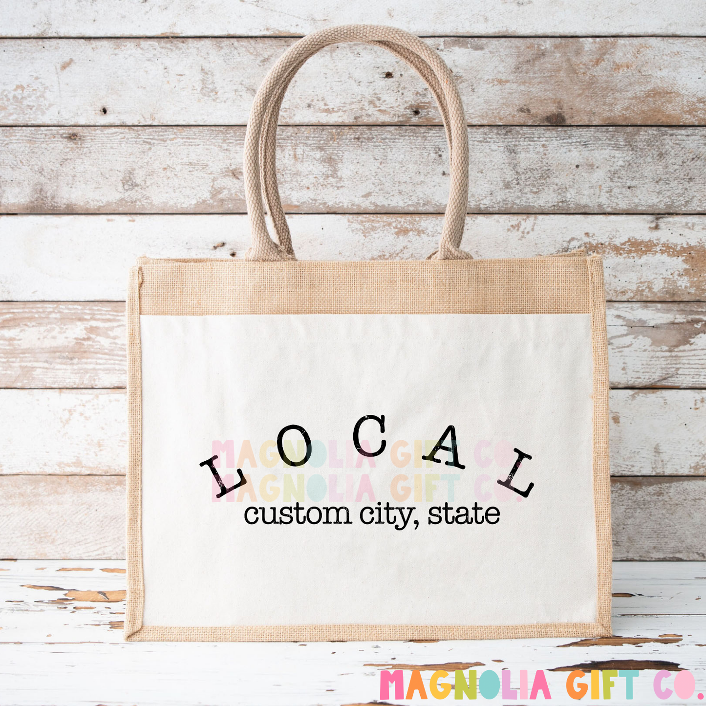 Local City + State Tote Bag