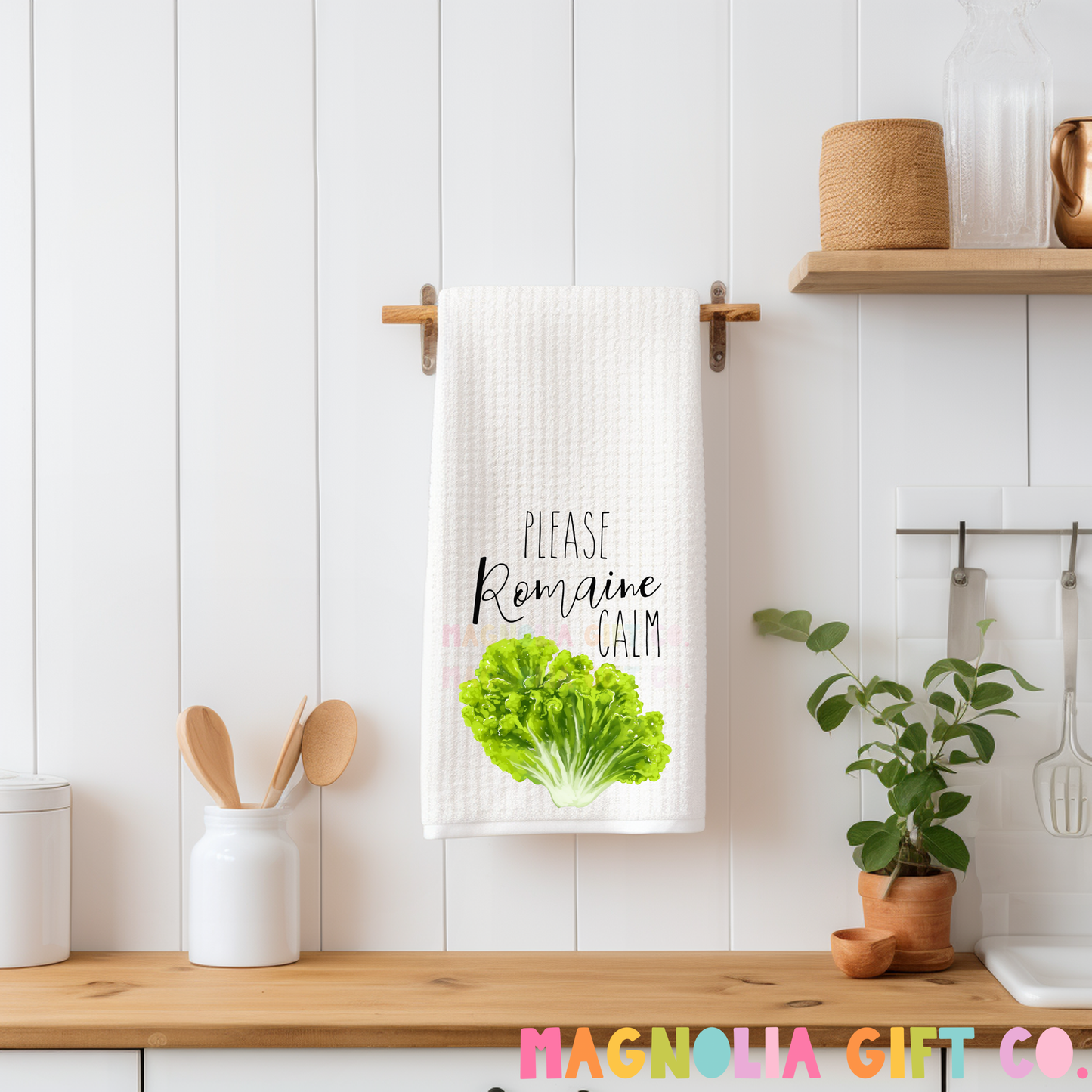 Please Romaine Calm Tea Towel