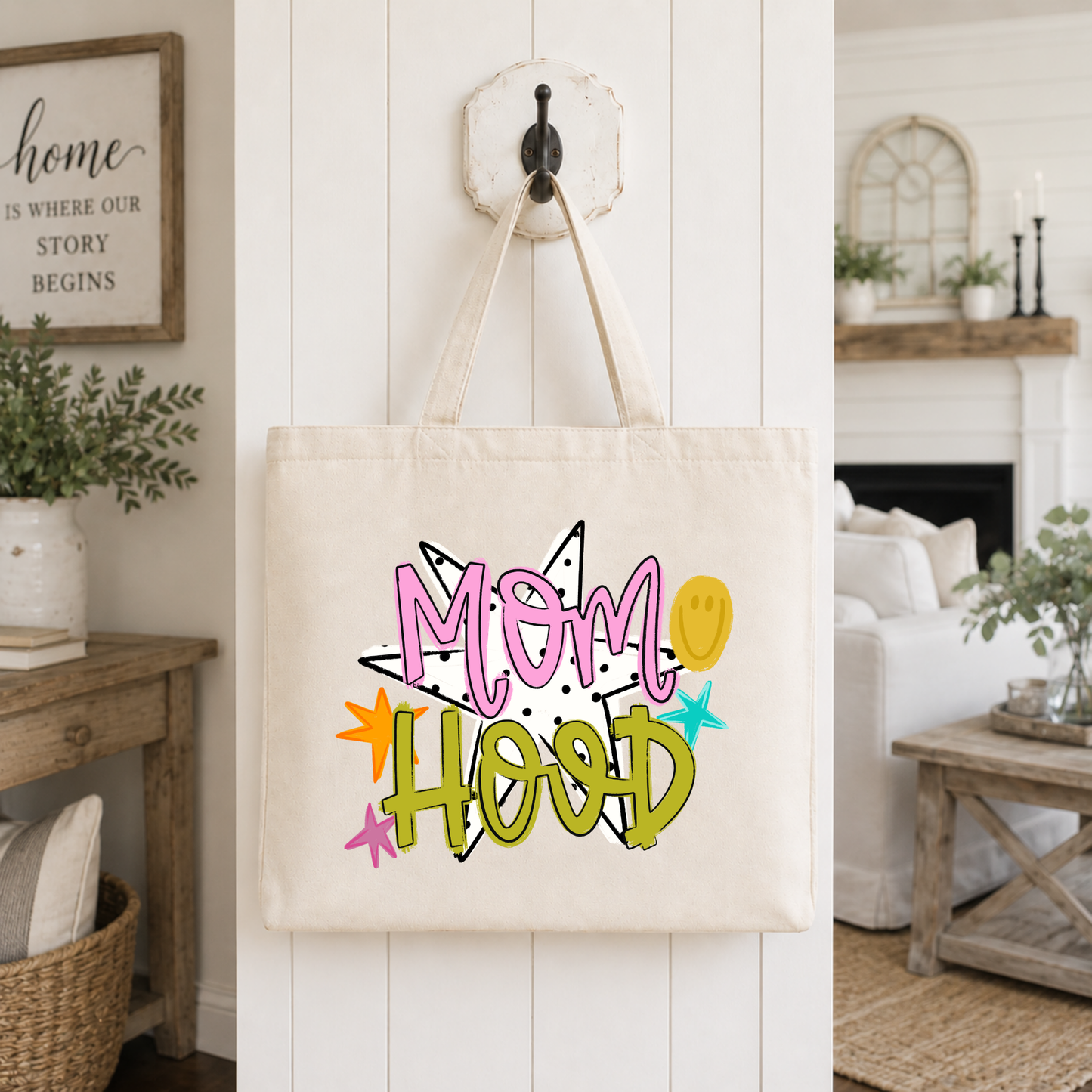 Momhood Tote Bag