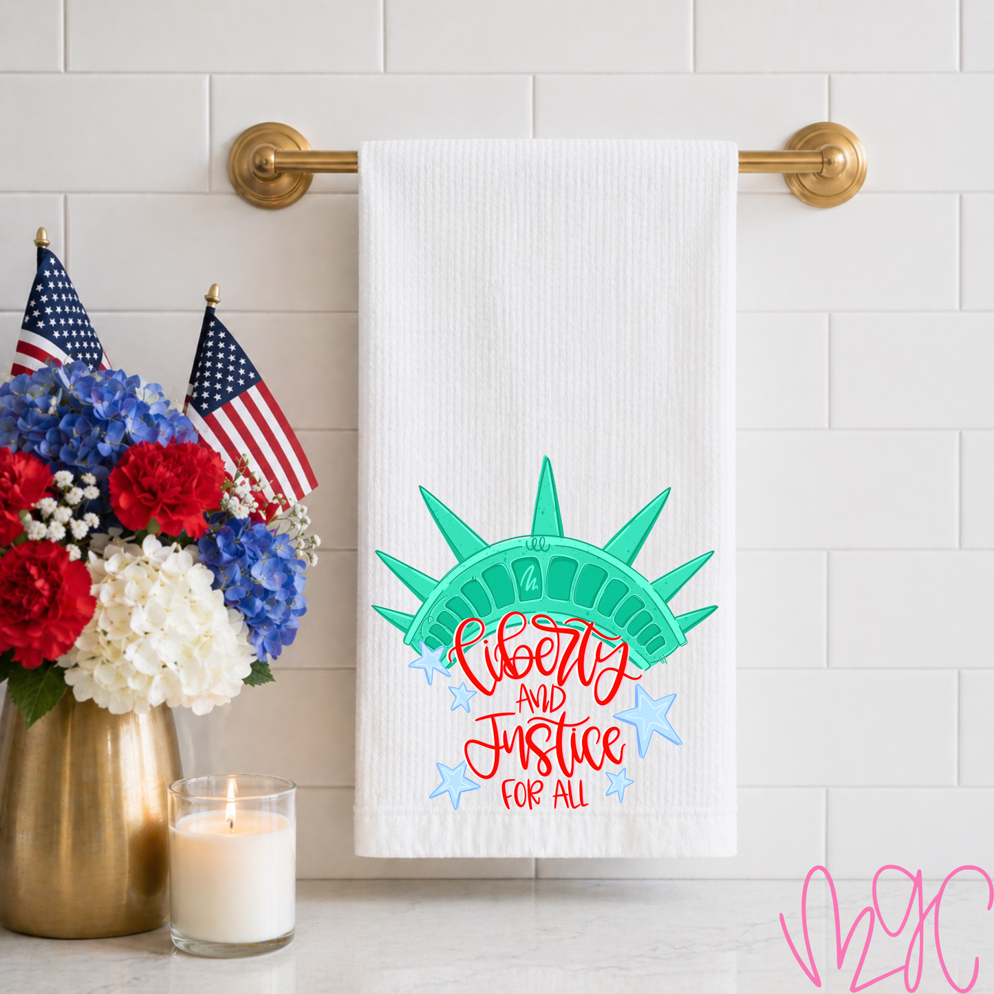 Liberty & Justice Tea Towel