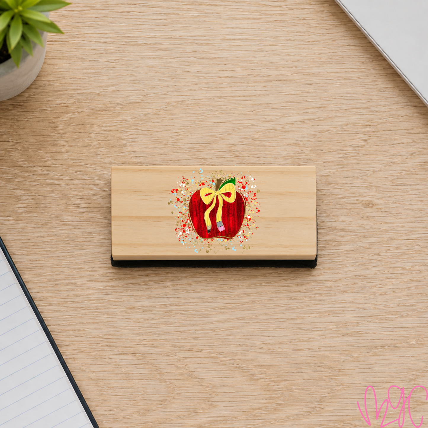 Confetti Apple Eraser
