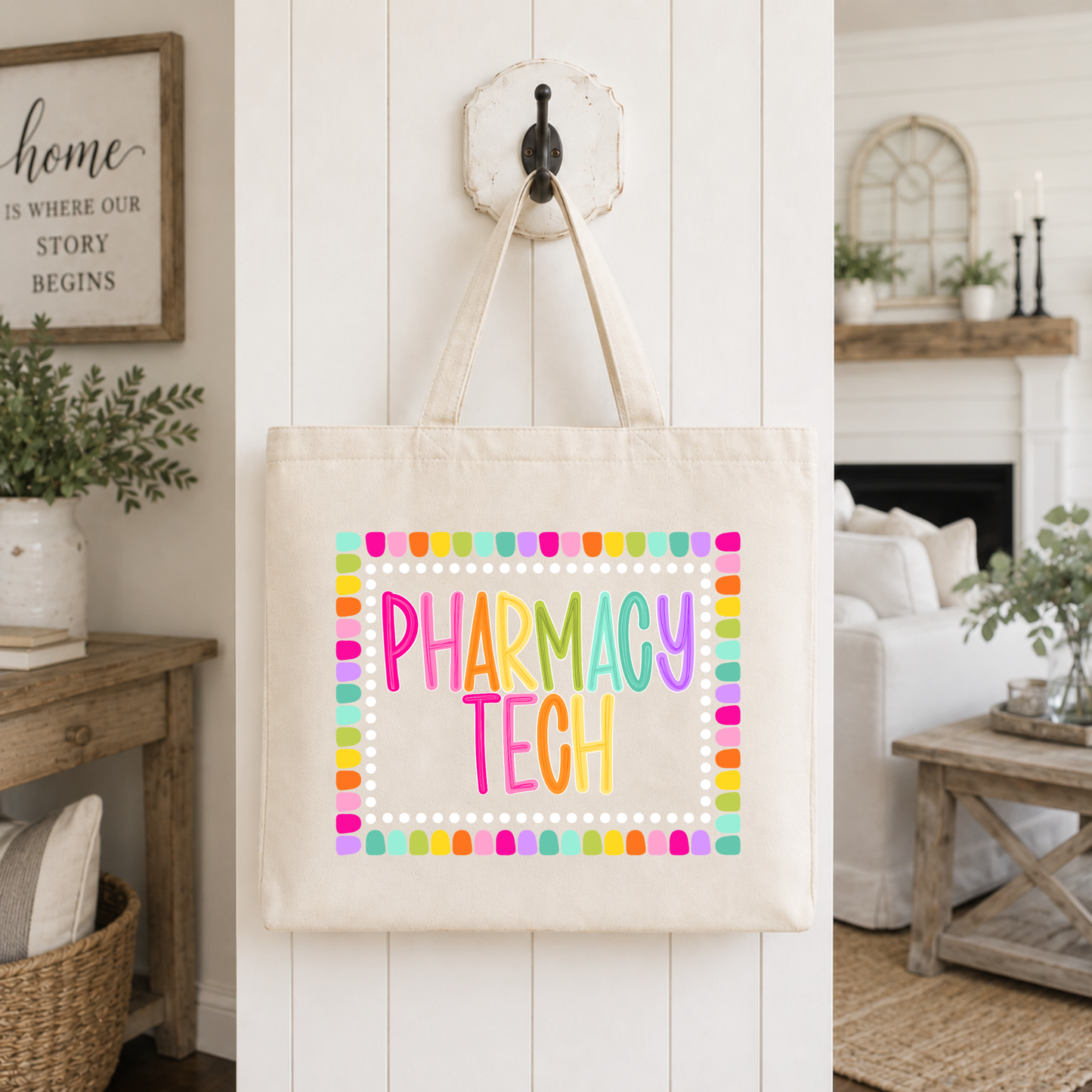 Color Pop-Custom Occupation Tote Bag