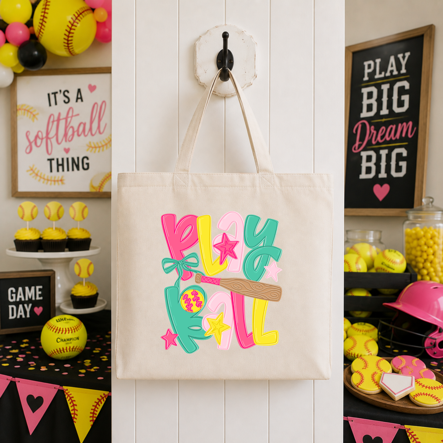 Play Ball (Softball) Tote Bag