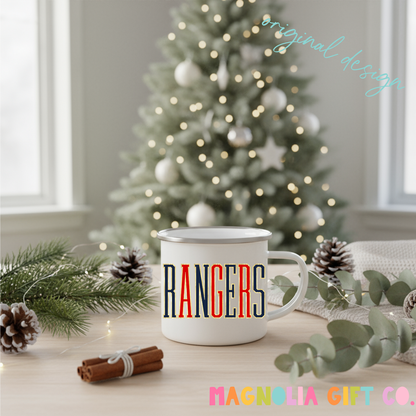 Tall Varsity Rangers Coffee Mug