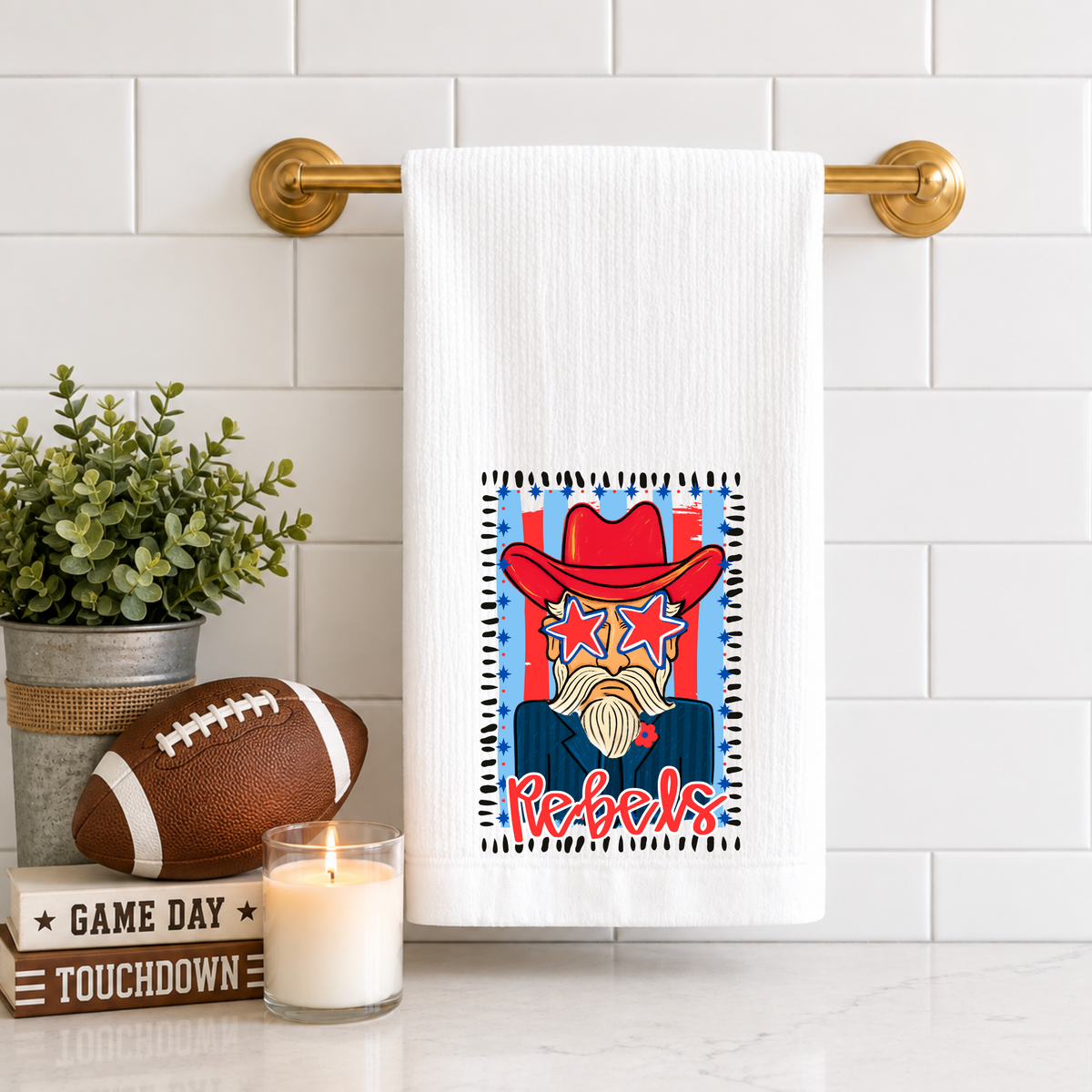 Rebels Portrait Tea Towel