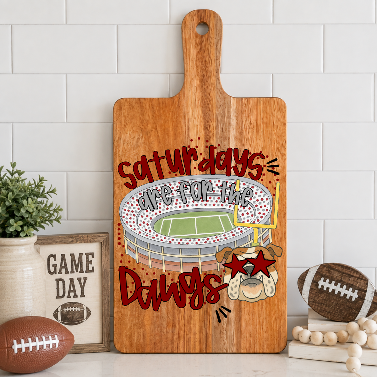 Saturdays Are For The Dawgs Cutting Board