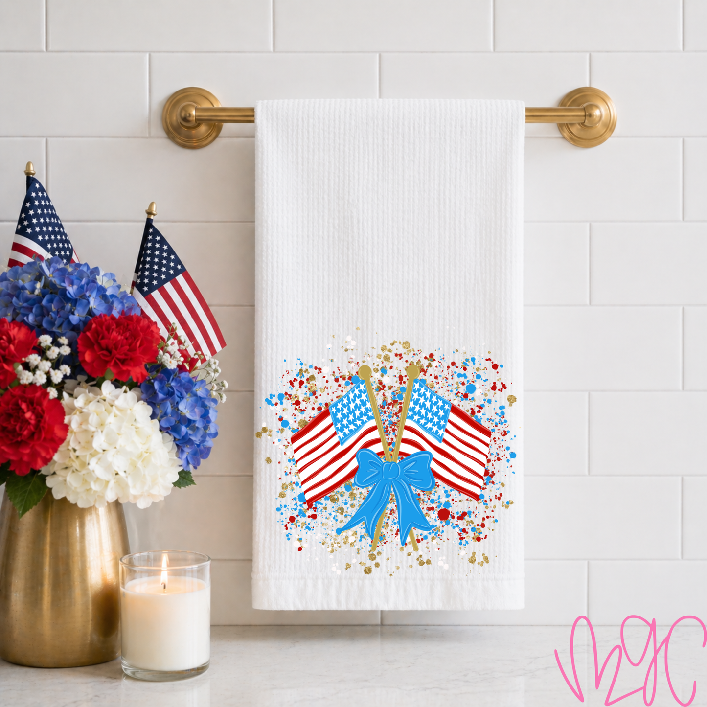 Confetti Flags Tea Towel