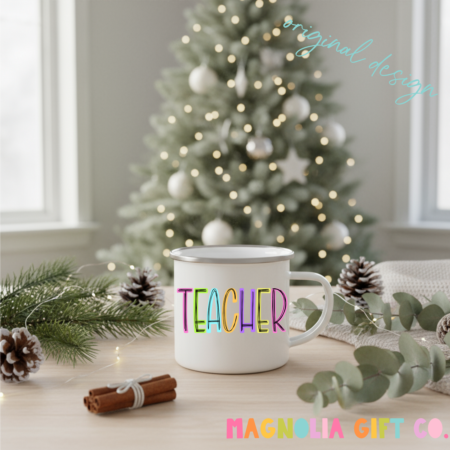 Neon Teacher Coffee Mug