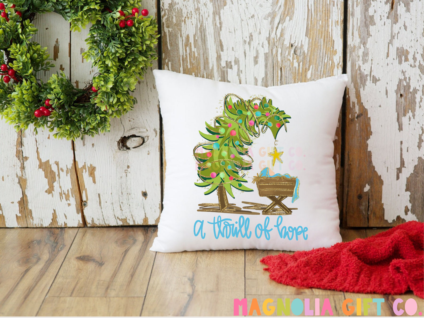 Thrill Of Hope Throw Pillow