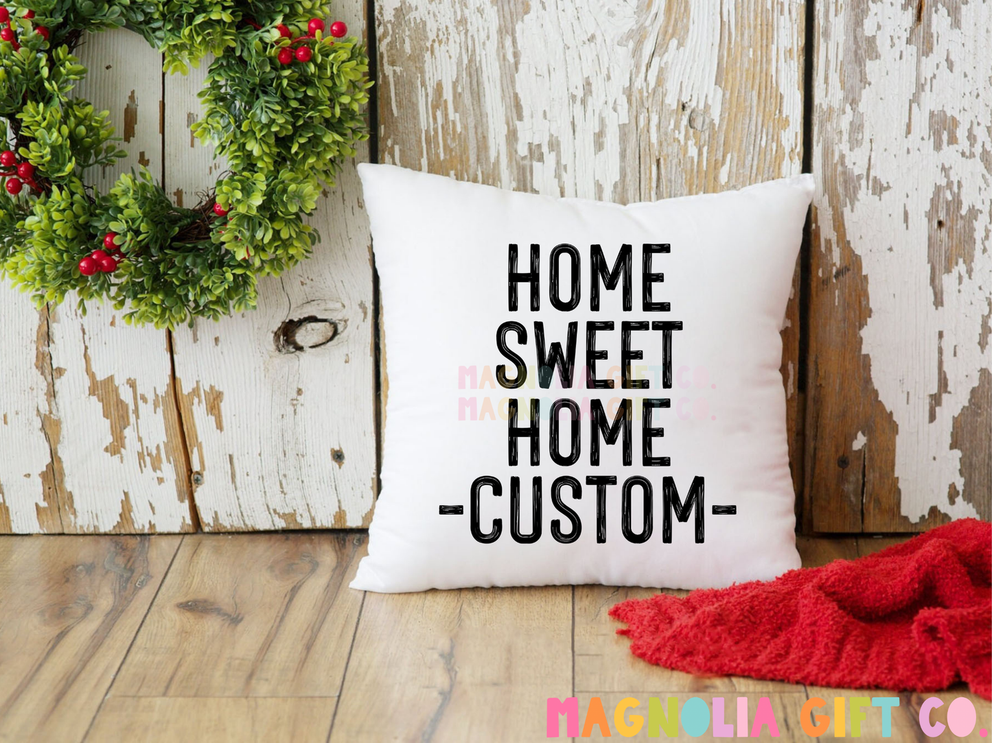 Home Sweet Home Zip Code Throw Pillow