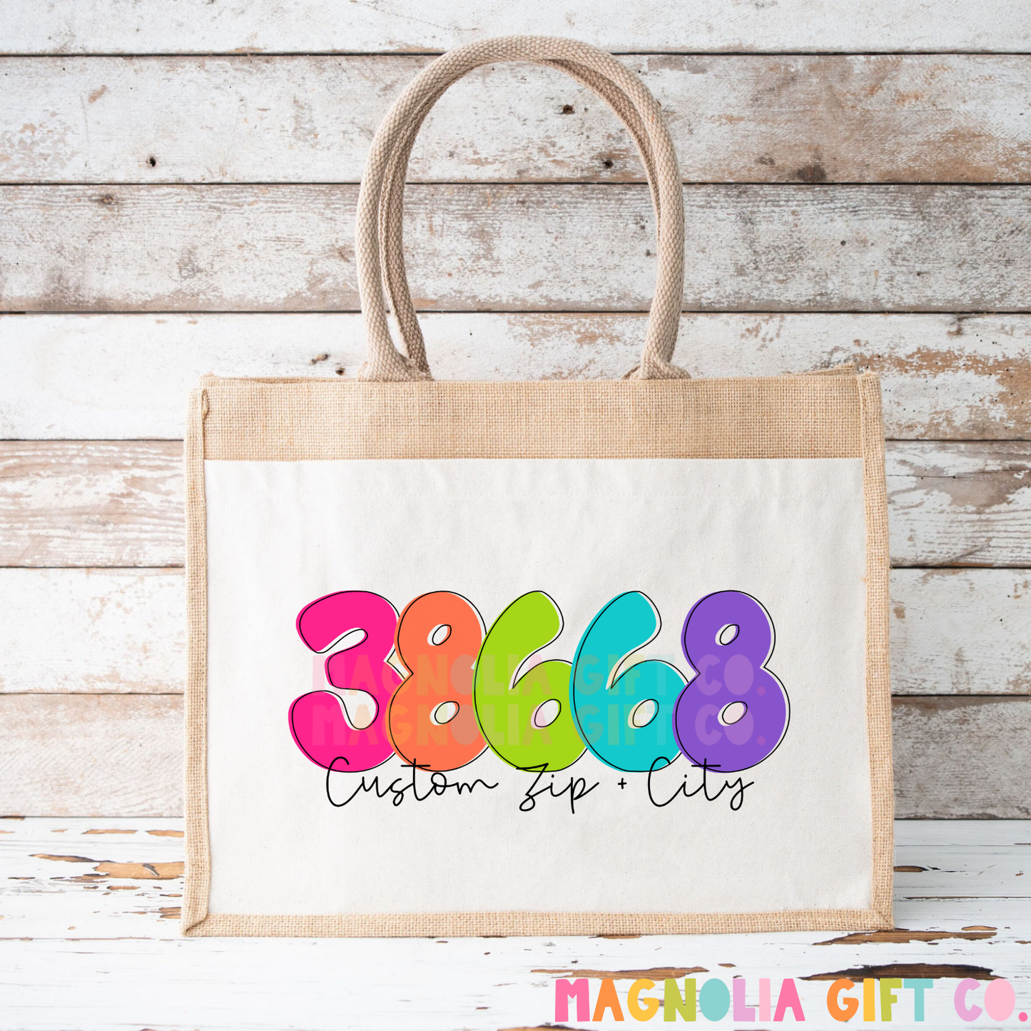 Bright Retro Zip + City Tote Bag