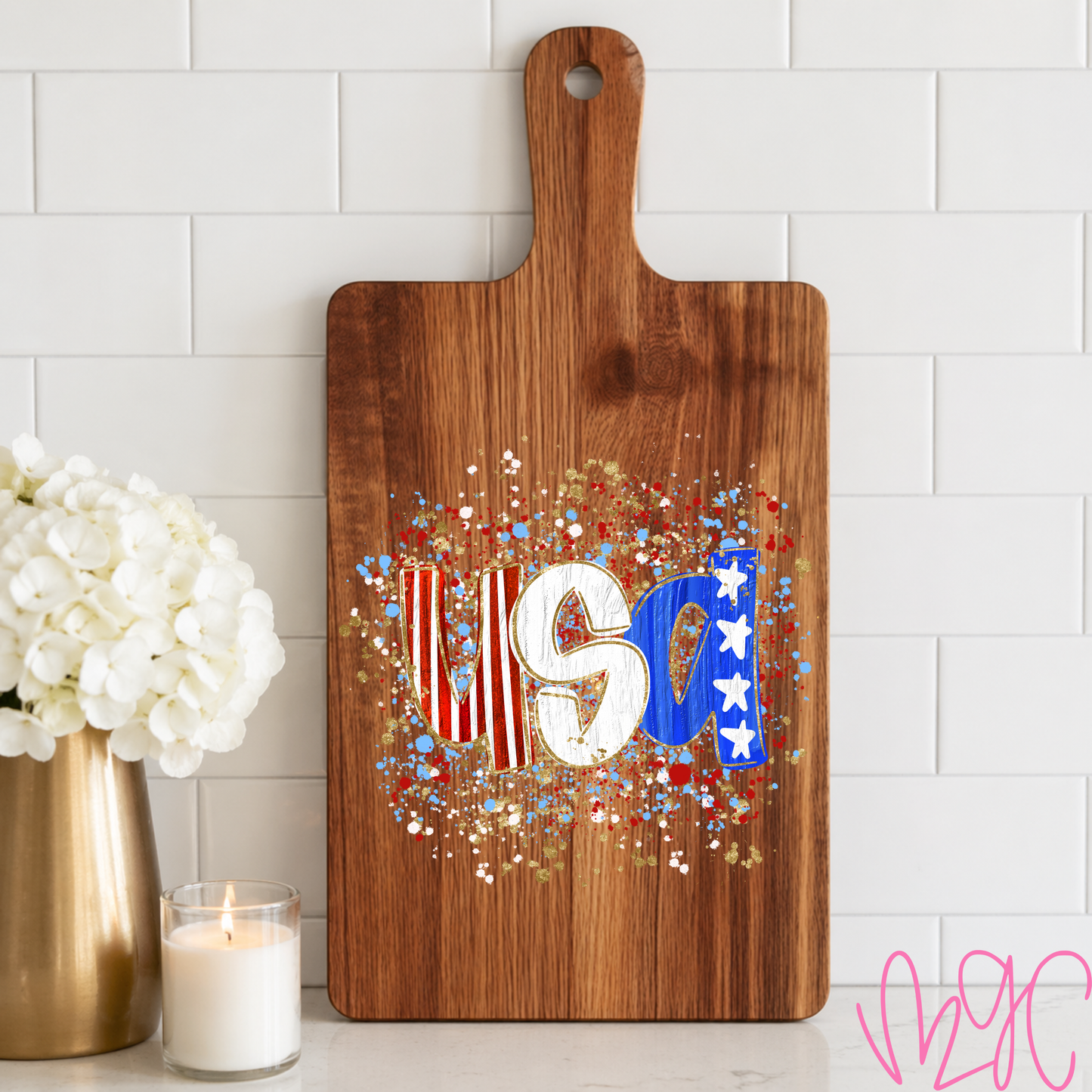 Confetti USA Cutting Board