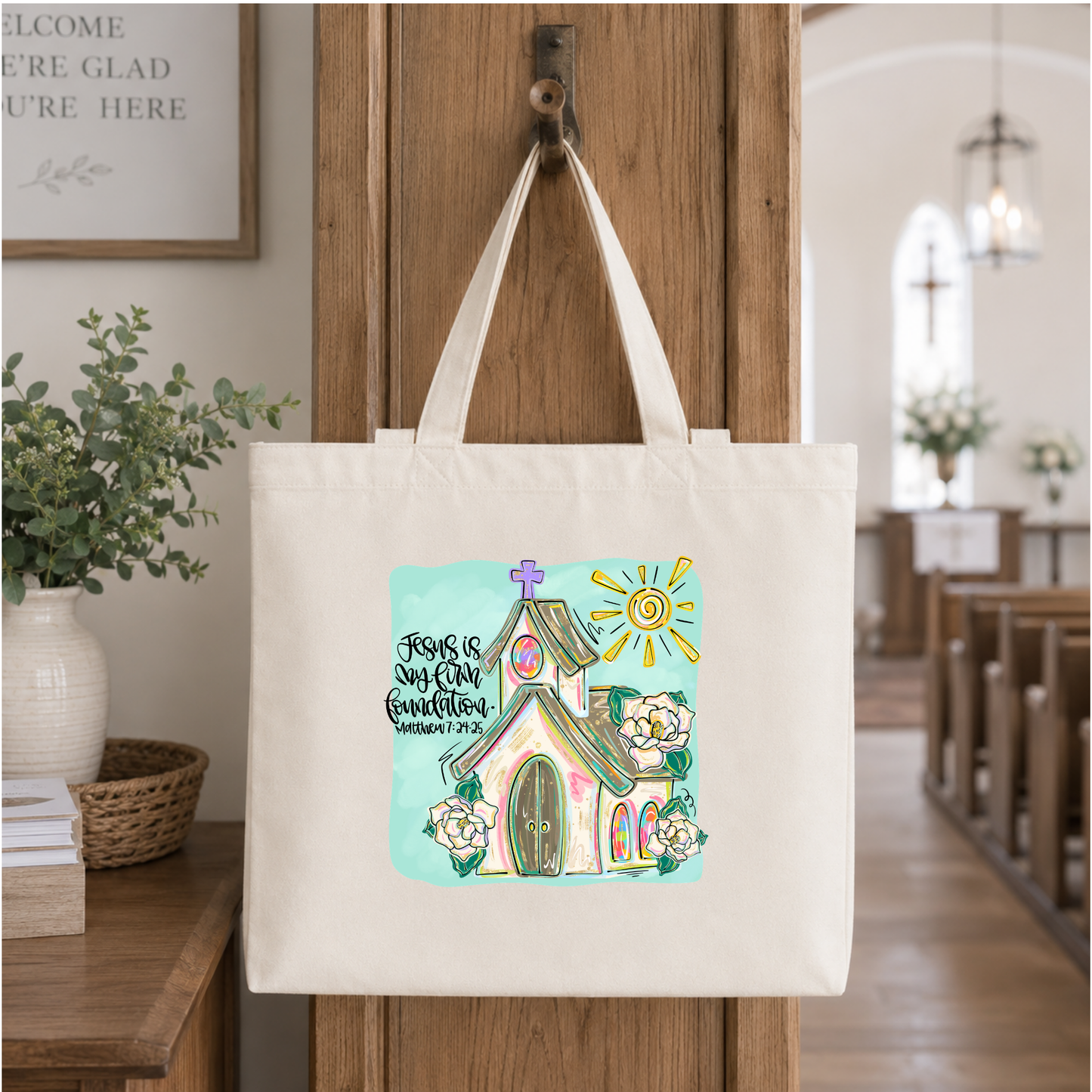Firm Foundation Tote Bag