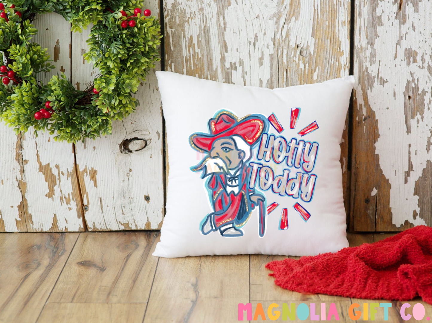 Brushed Hotty Toddy Throw Pillow