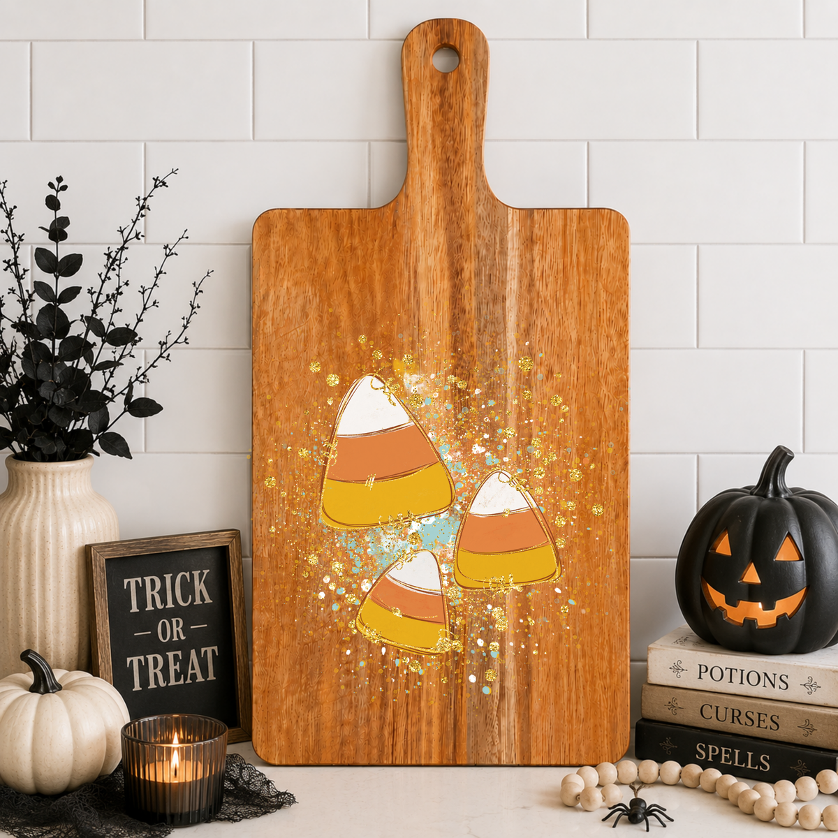 Confetti Candy Corn Cutting Board