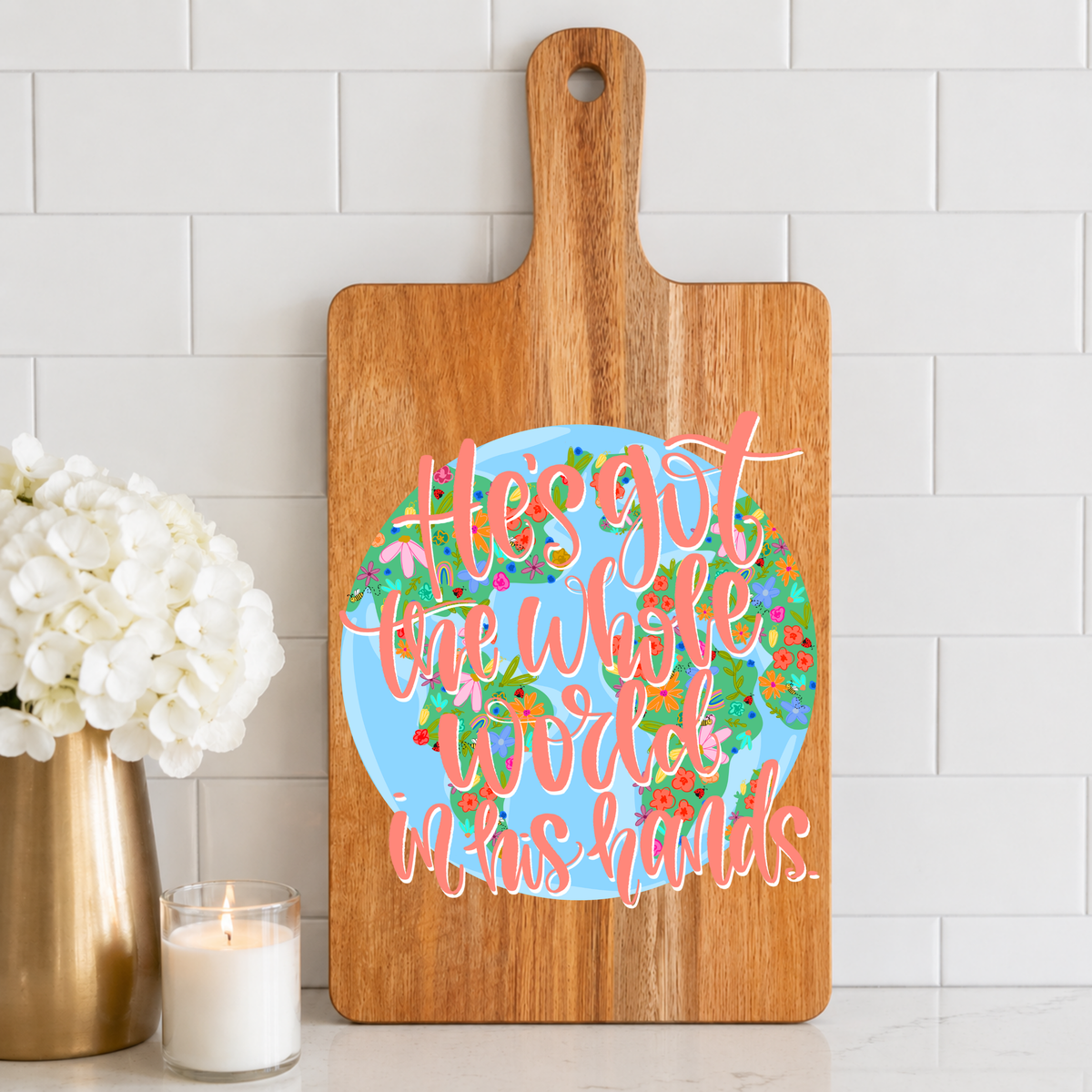 Whole World Cutting Board