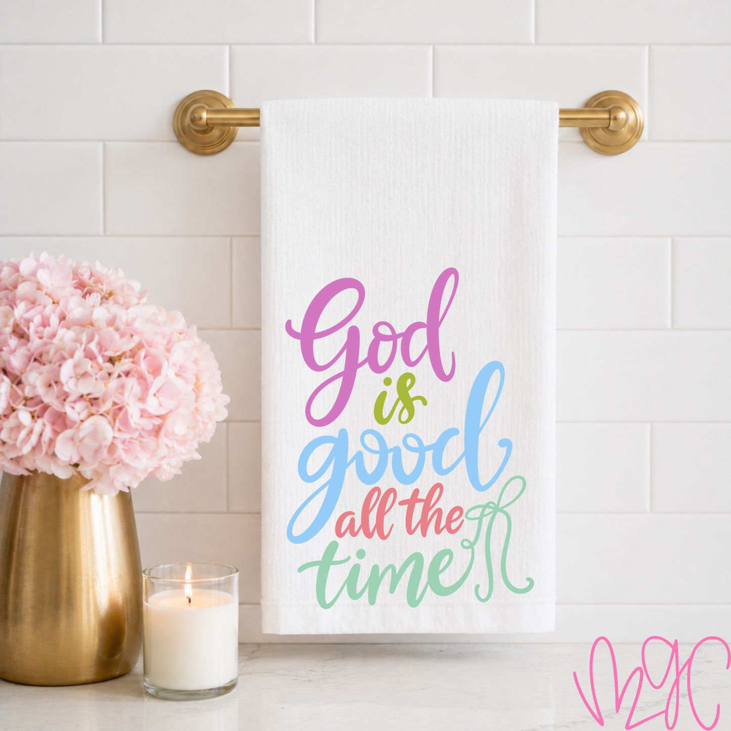 God Is Good Tea Towel
