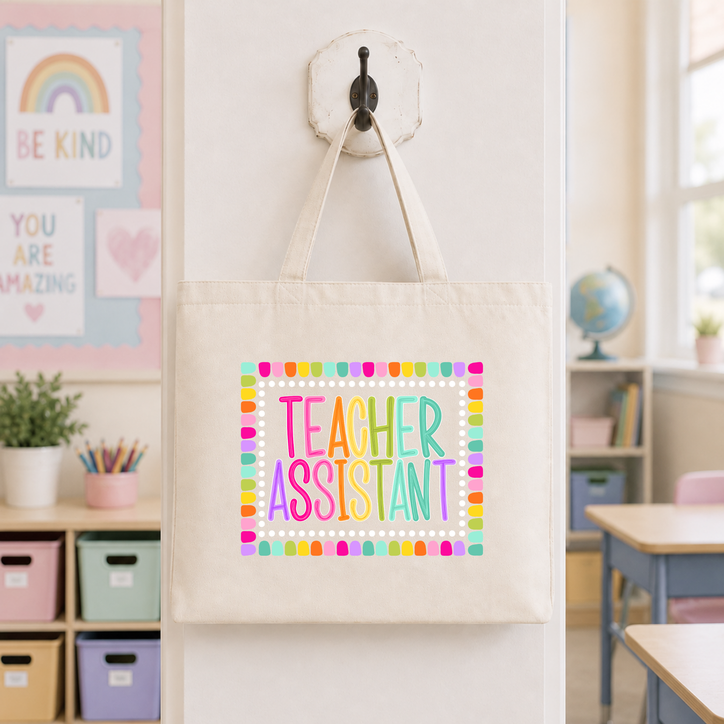 Color Pop-Teacher Assistant Tote Bag