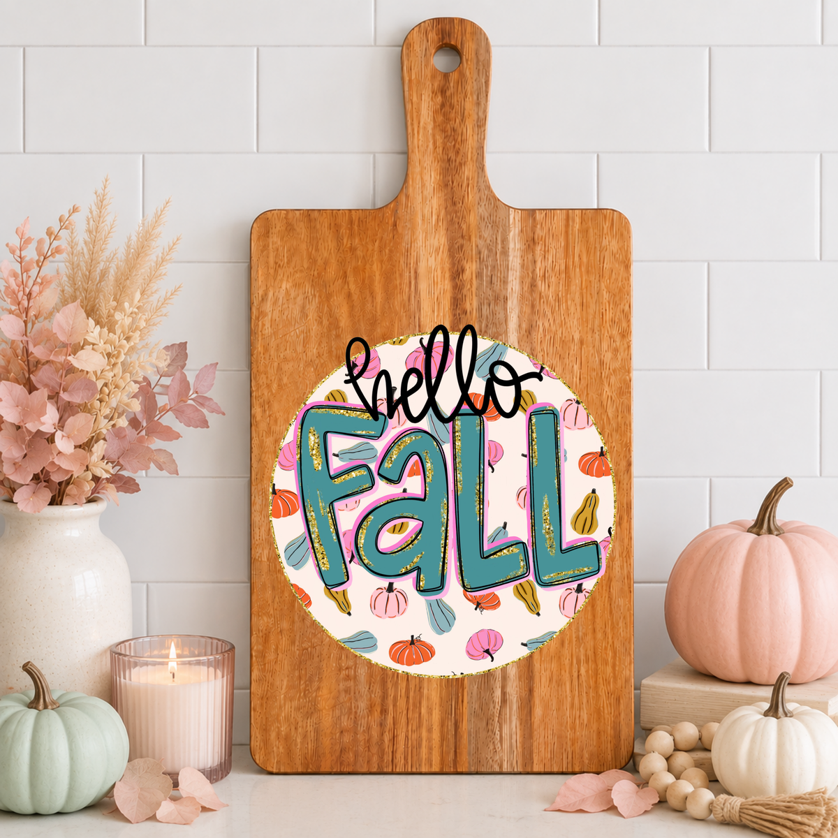 Hello Fall Cutting Board