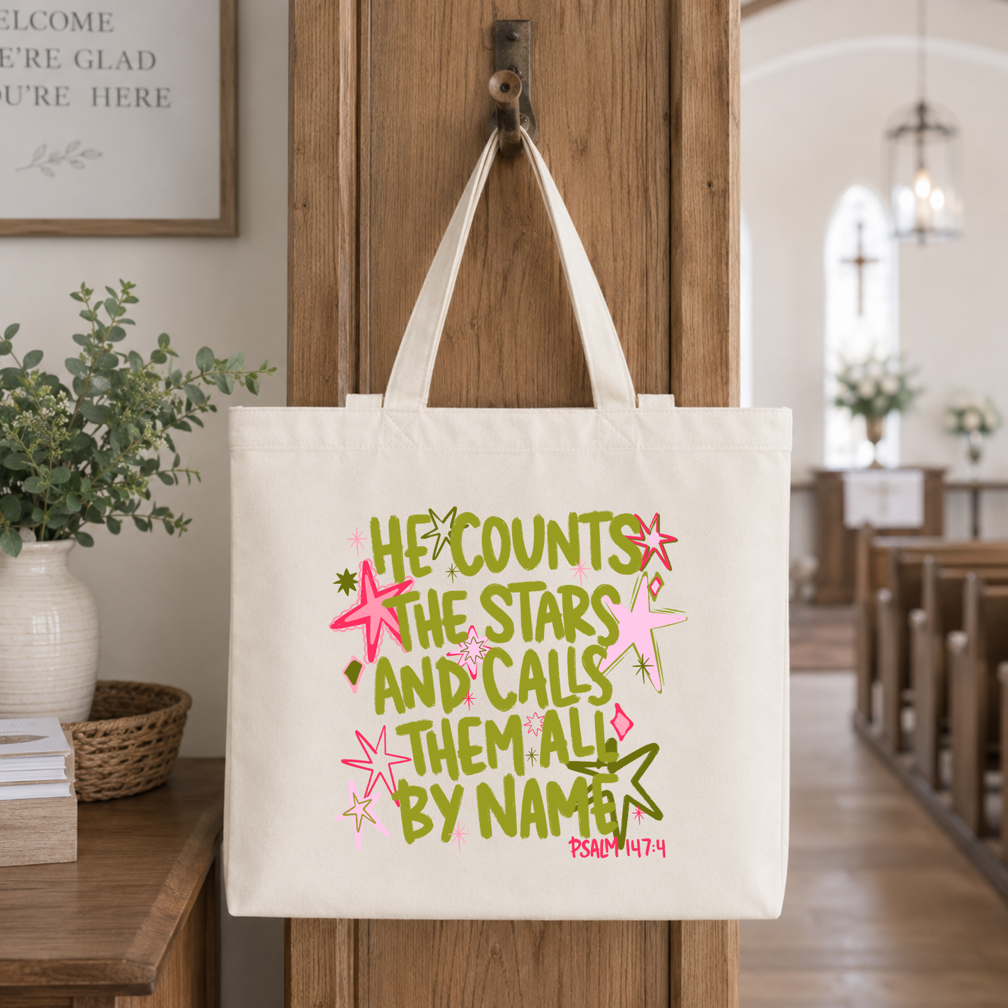 Counts The Stars Tote Bag