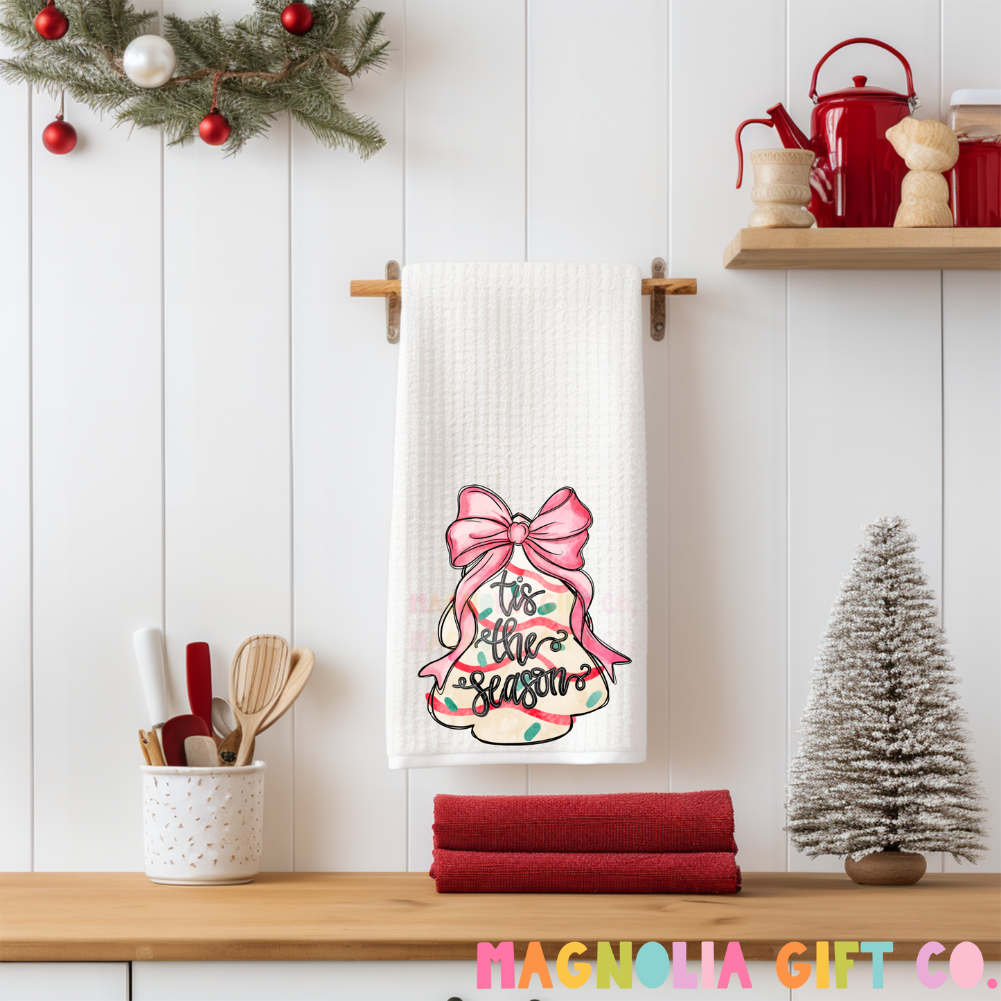 Preppy Tree Cake Tea Towel