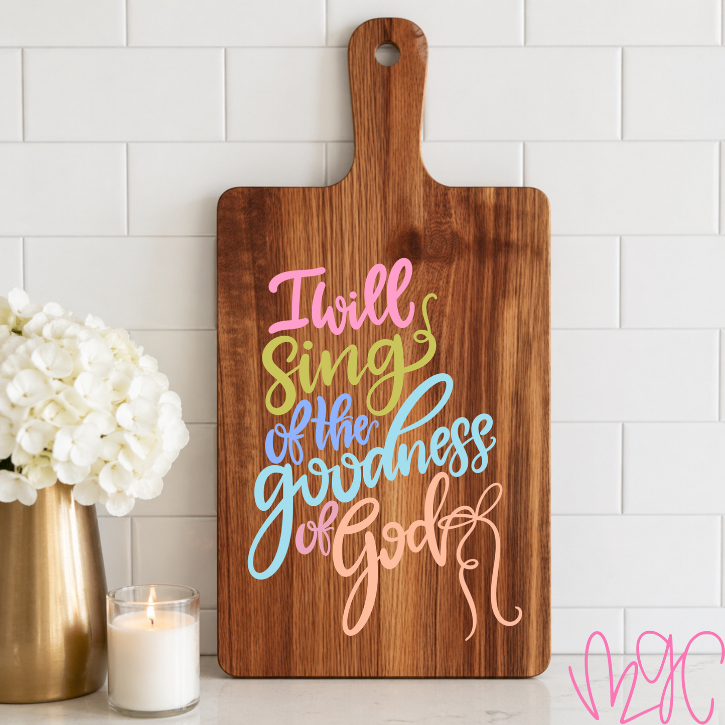 I Will Sing Cutting Board
