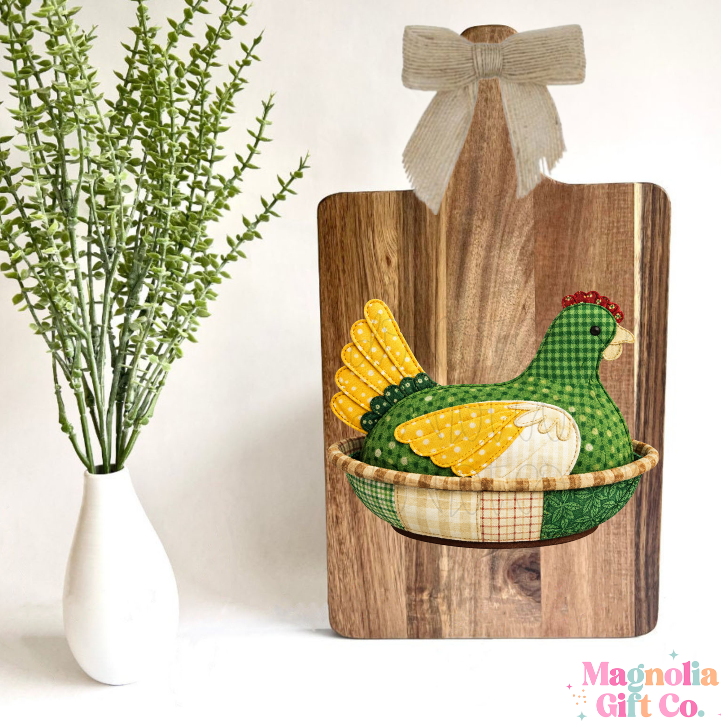 Patchwork Chicken Cutting Board