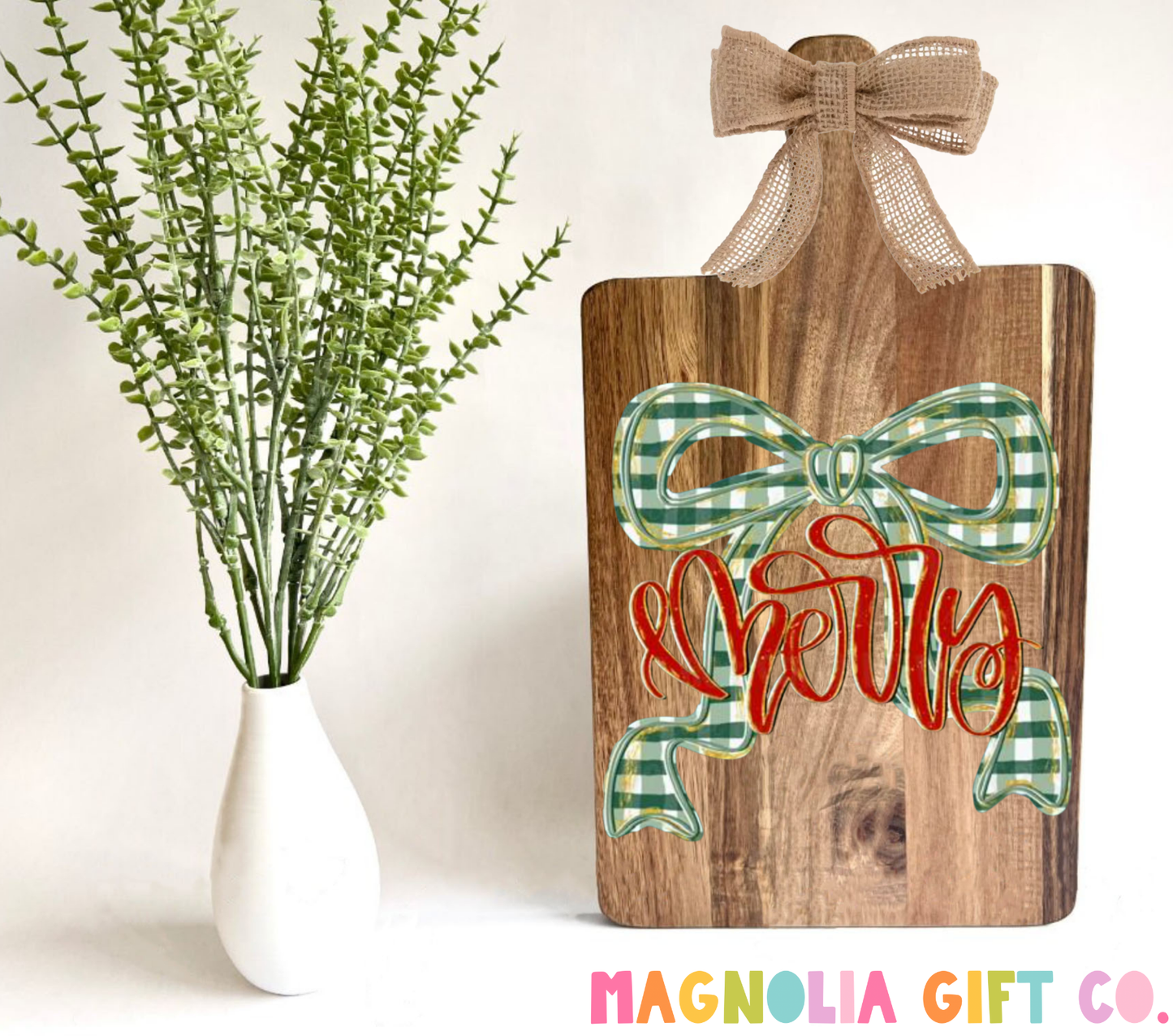 Merry Bow Cutting Board