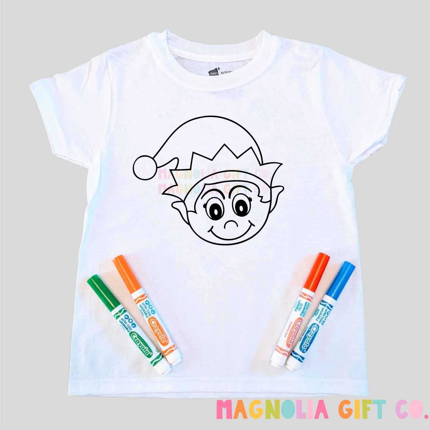 Boy Elf Coloring Tee