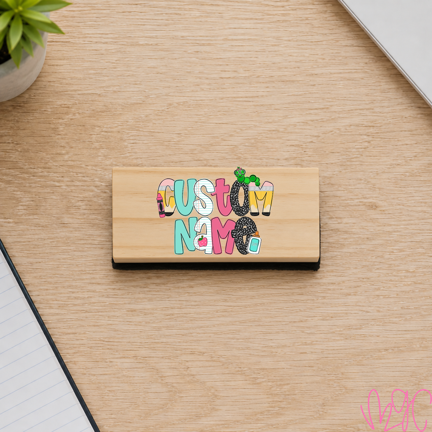 Pastel Custom Name Eraser