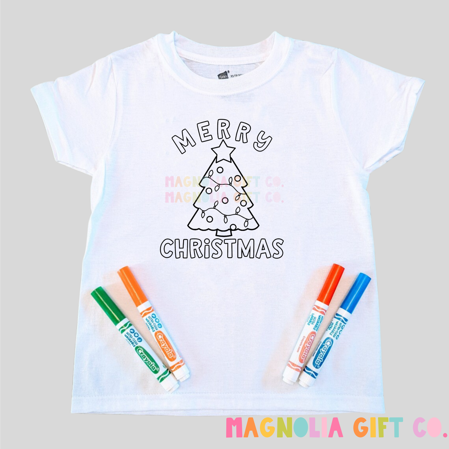 Merry Christmas Coloring Tee