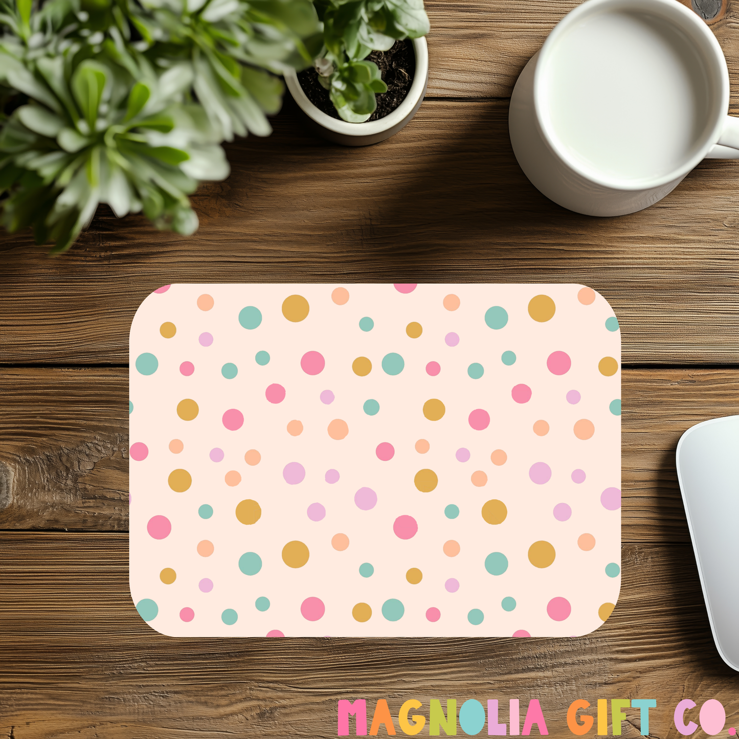 Pastel Dots Mousepad