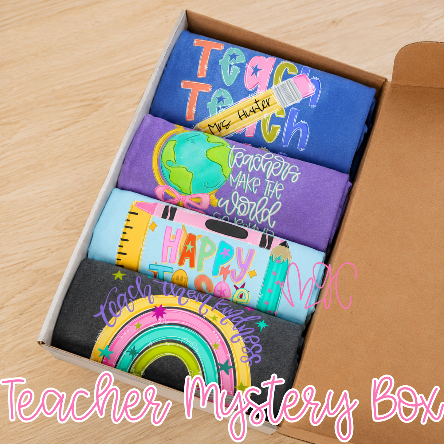 Teacher Mystery Tee Box