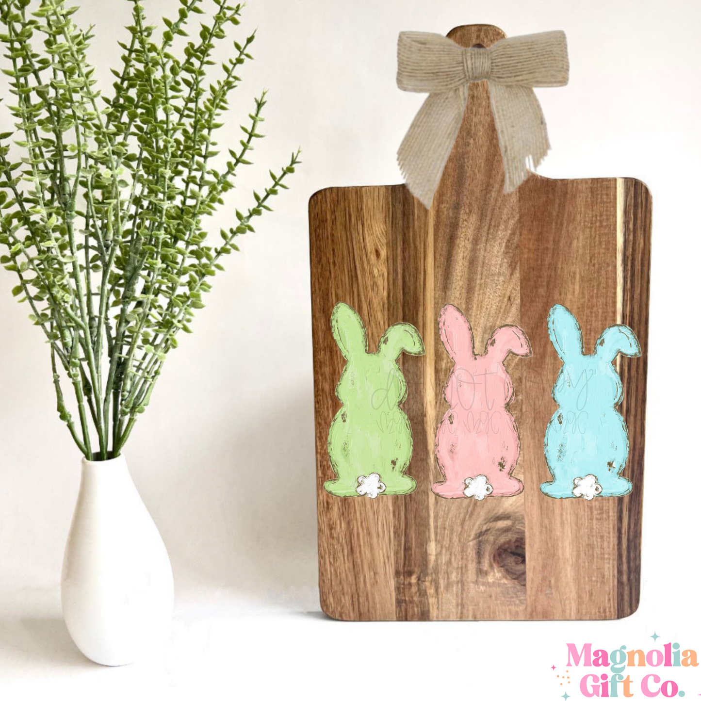 Pastel Bunnies Cutting Board