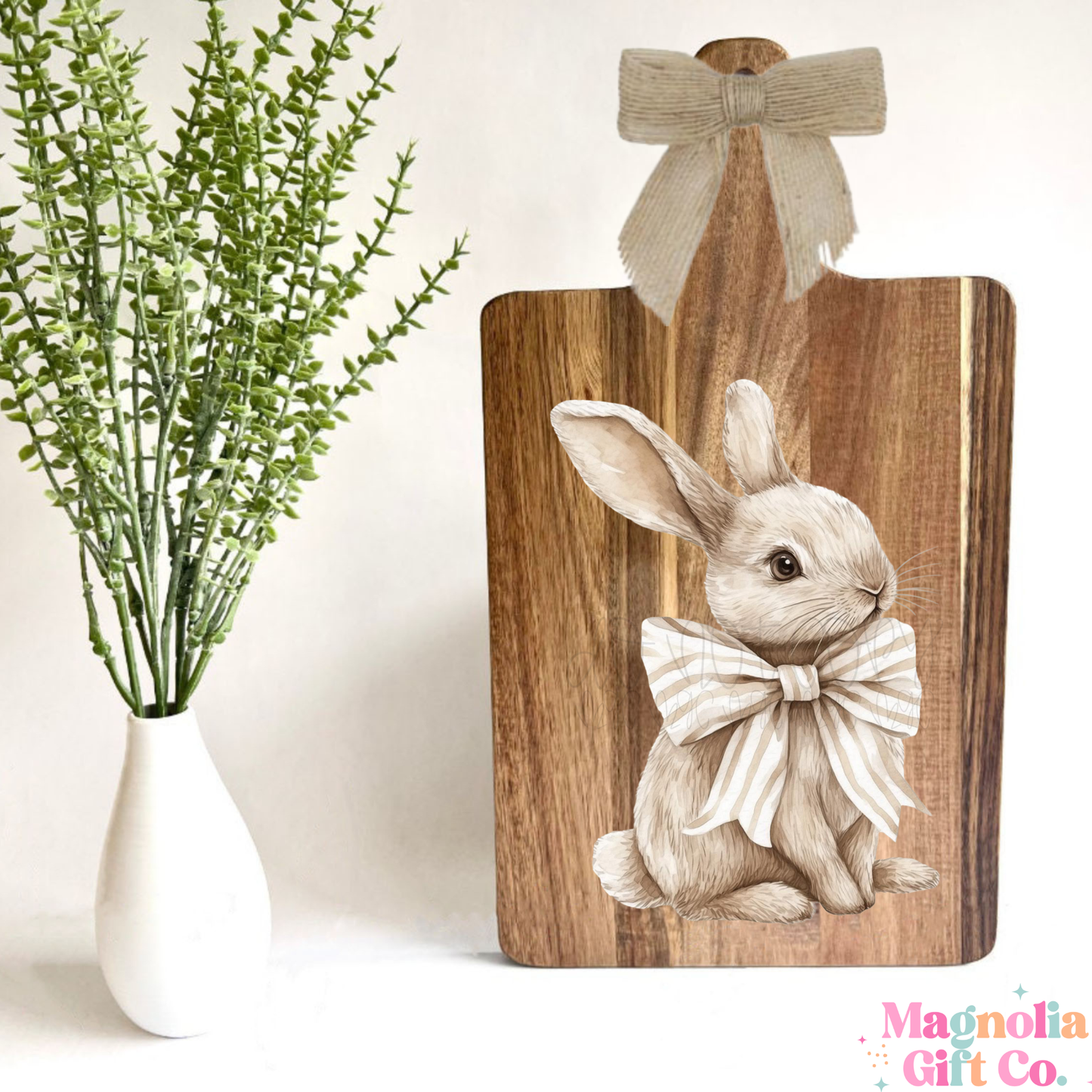 Preppy Bunny Cutting Board