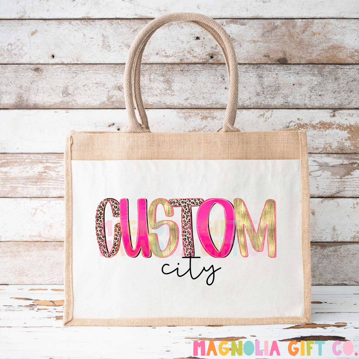 Leopard City Tote Bag