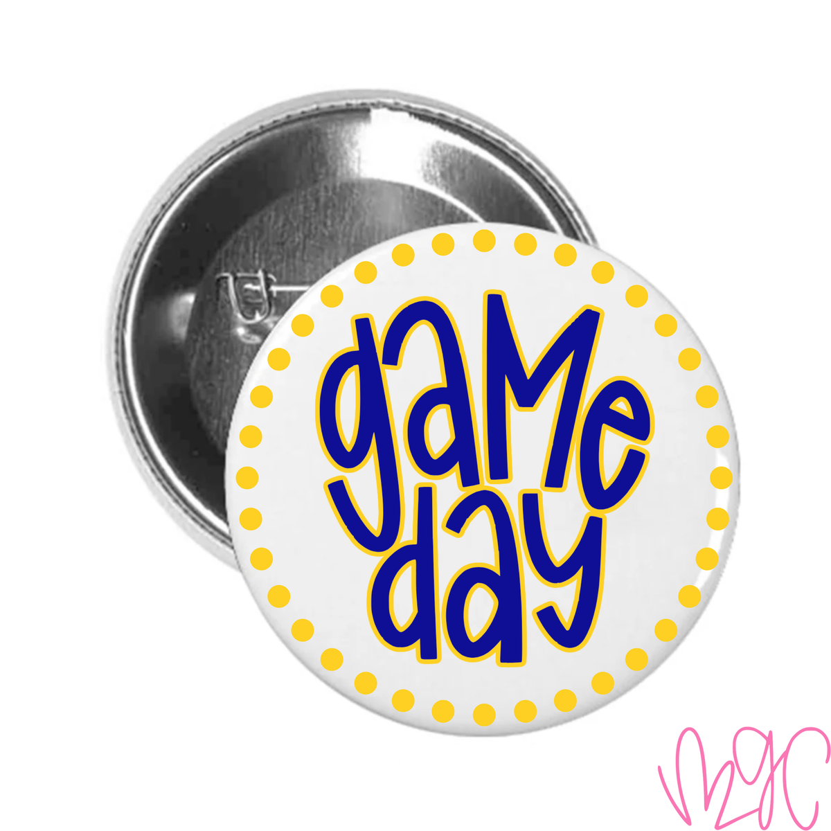 Dotted Game Day-Royal+Gold