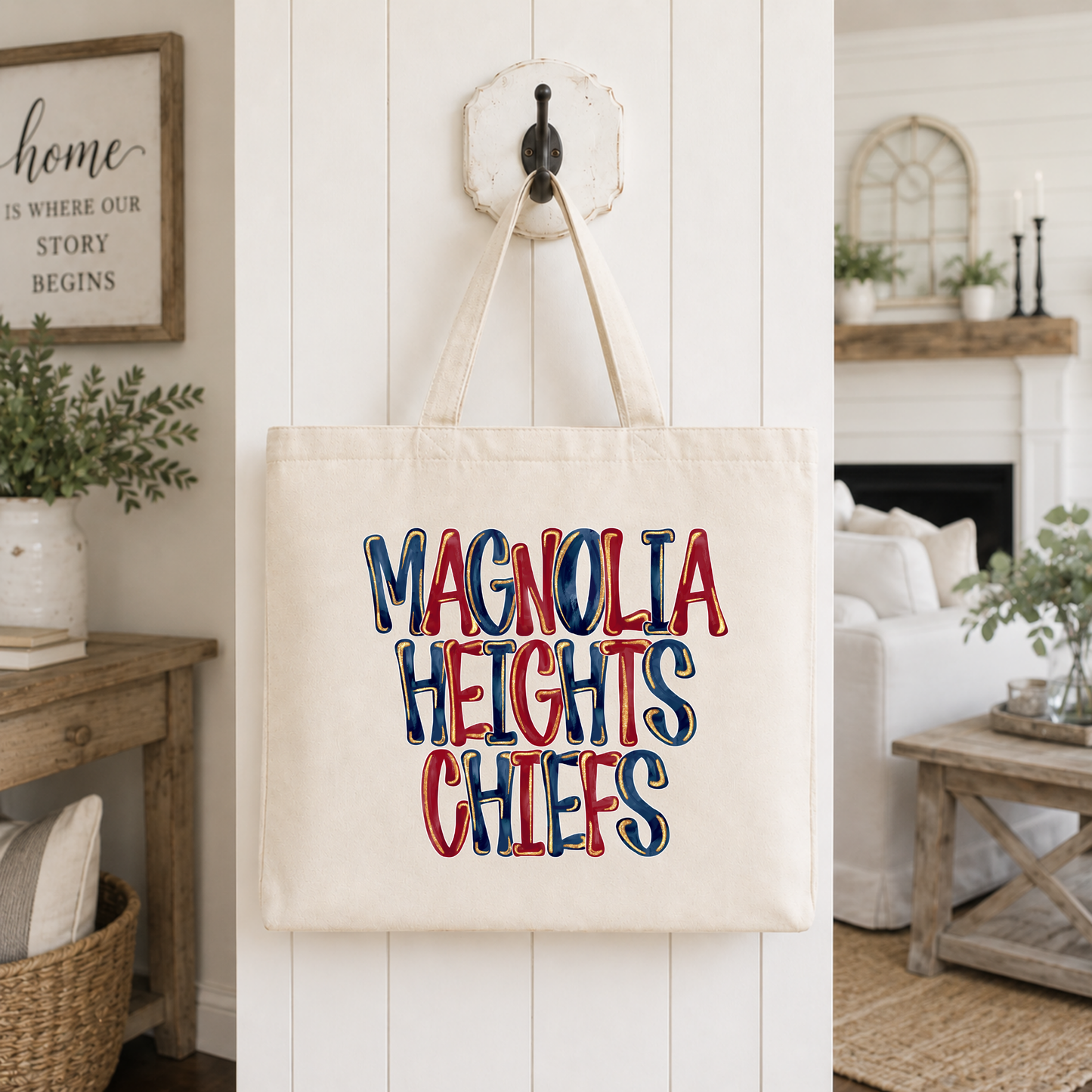 Glitter Pop Magnolia Heights Chiefs Tote Bag