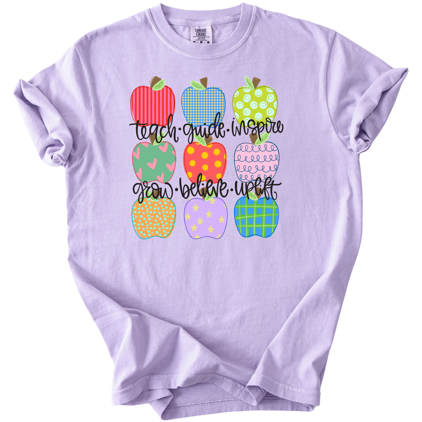 Patterned Apple Doodles Tee