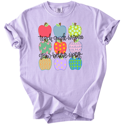 Patterned Apple Doodles Tee