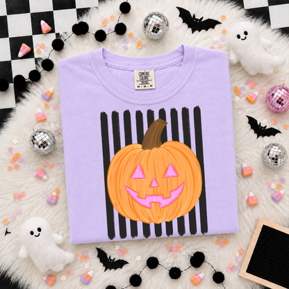 Striped Pumpkin Tee