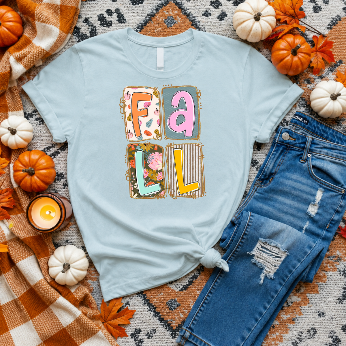 Fall Squares Tee