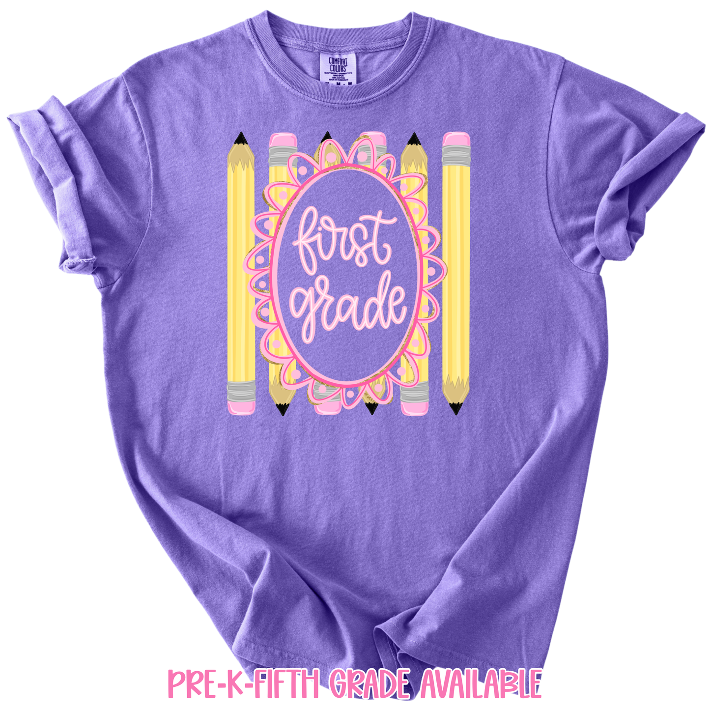 Preppy Pencil Grade Tee (PreK-Fifth Grade)