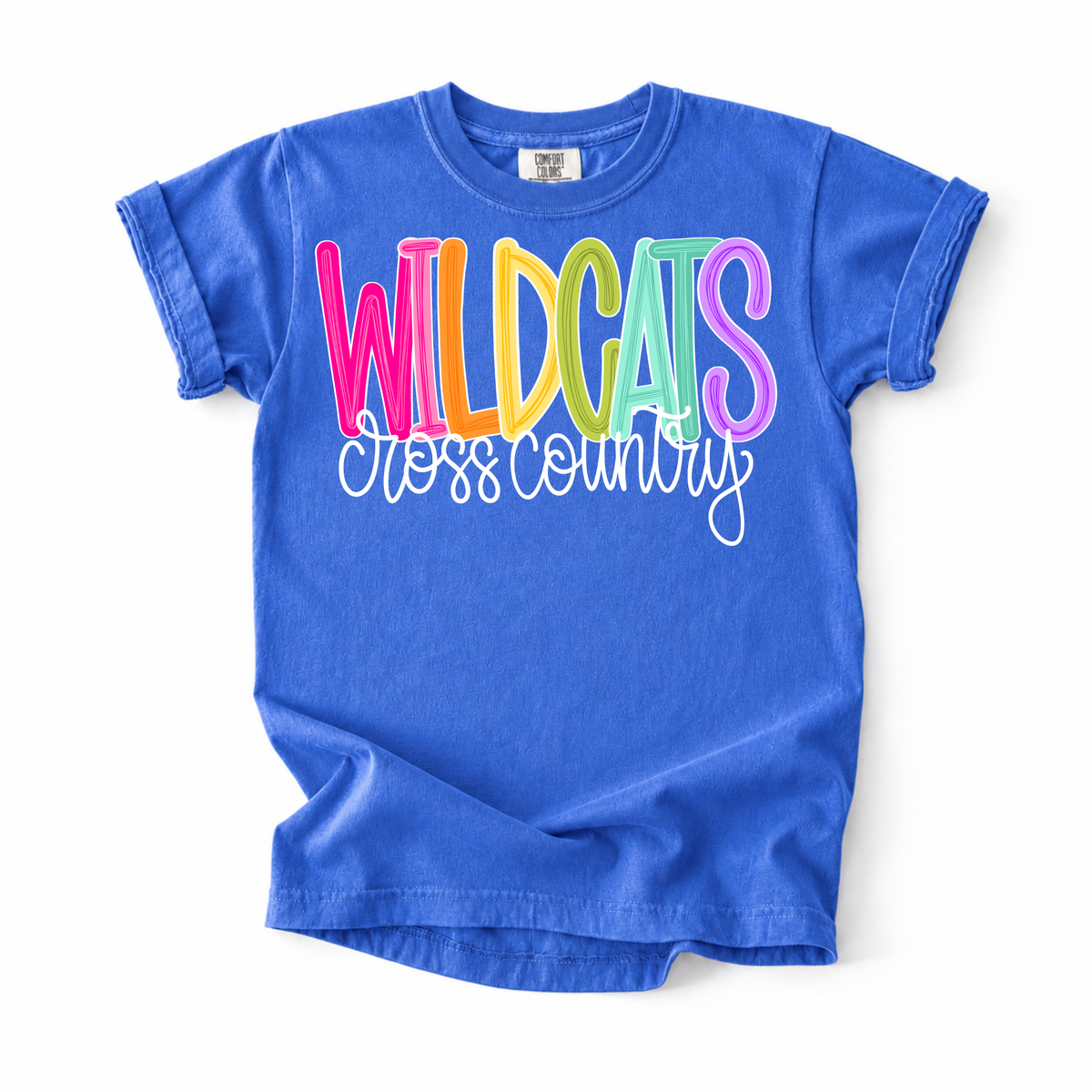 Color Pop-Wildcats Cross Country Tee