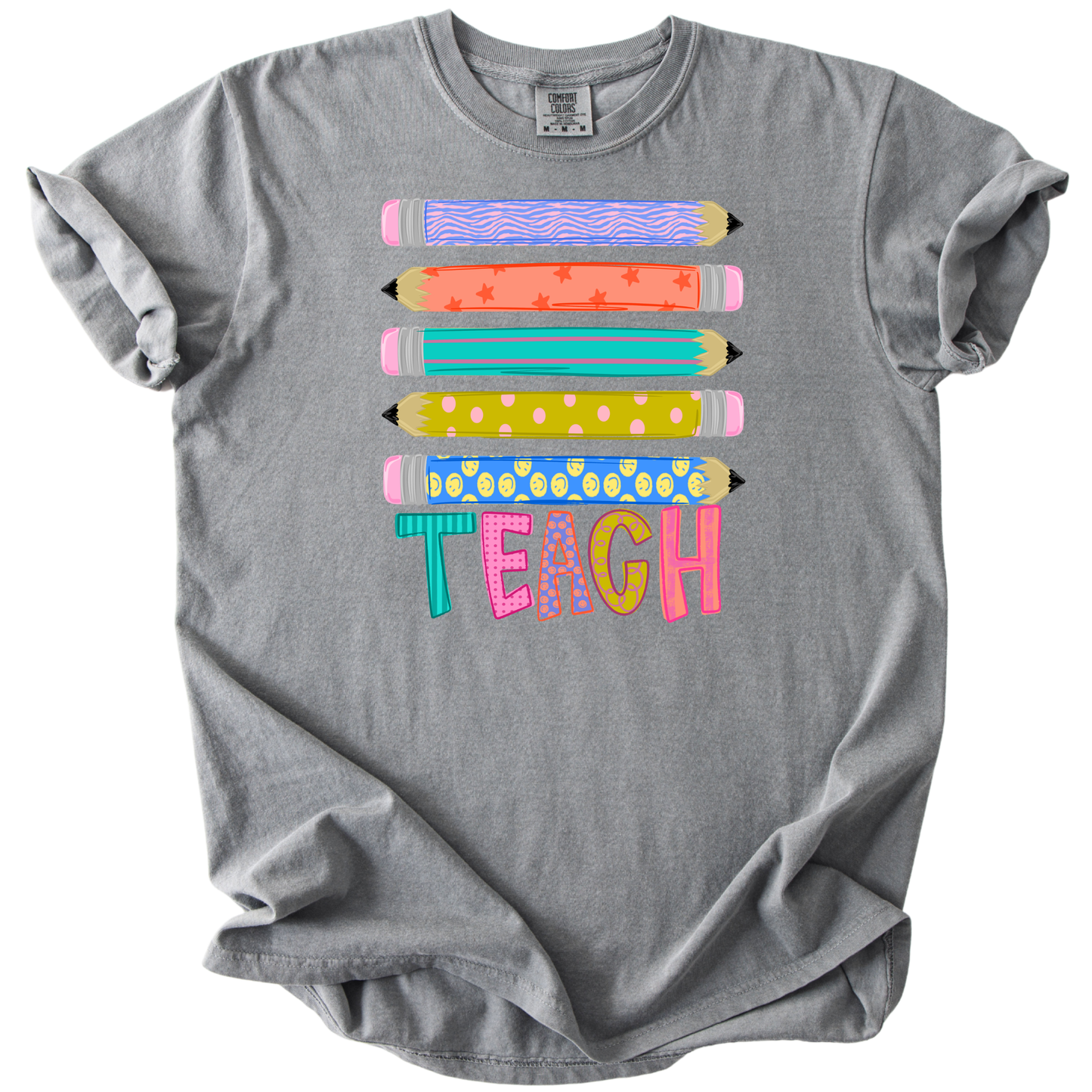 Stacked Teach Pencils Tee