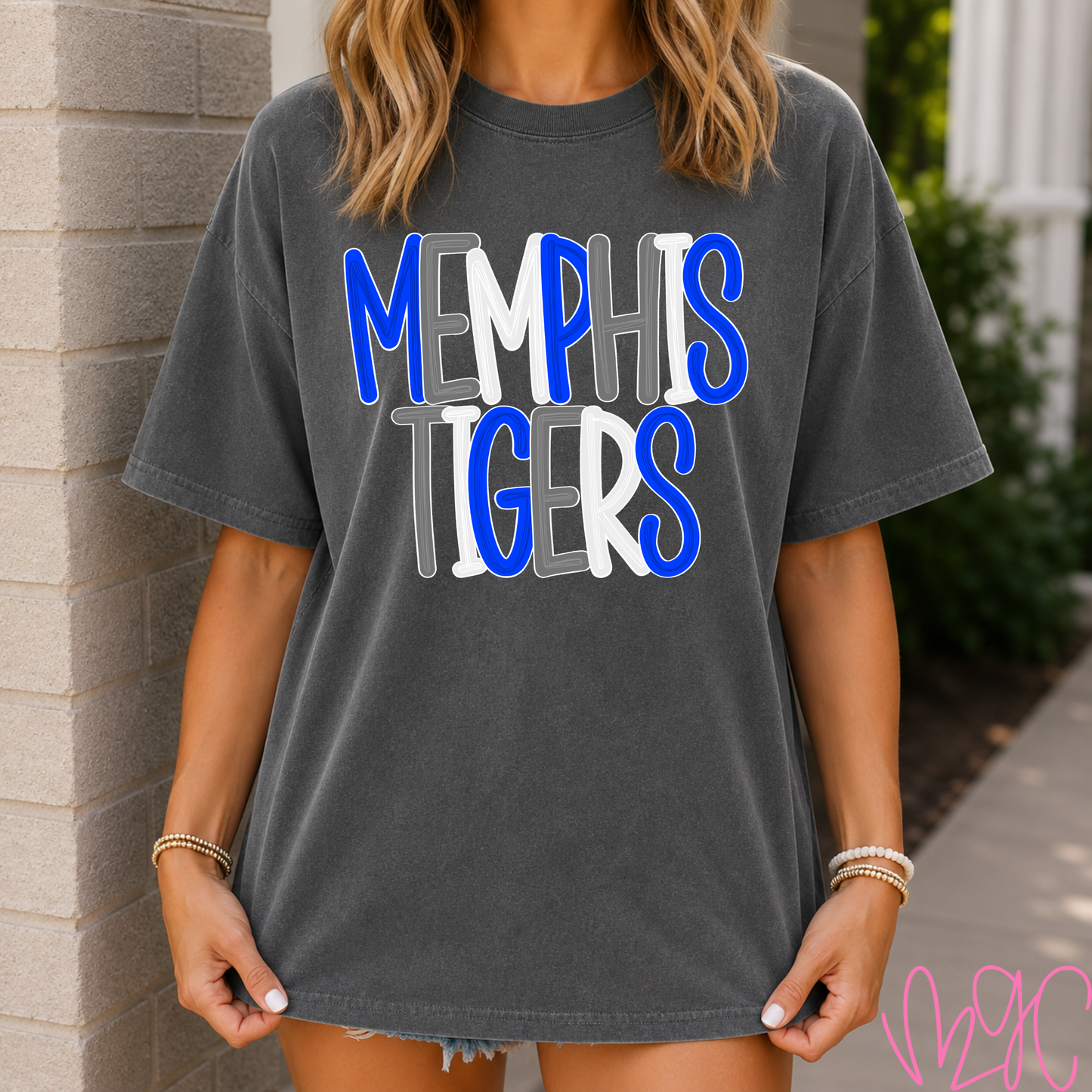 Bubble Memphis Tigers Tee