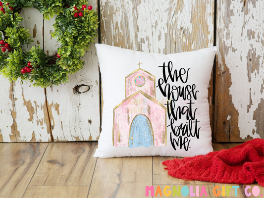House That Built Me Throw Pillow