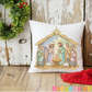 Pastel Nativity Throw Pillow